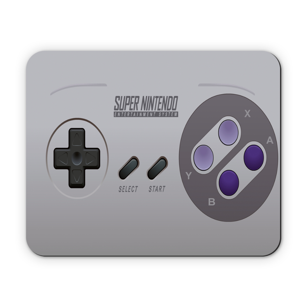 Mousepad Estampado Controle Joystick Super Nintendo SNES 21x17cm Neoprene