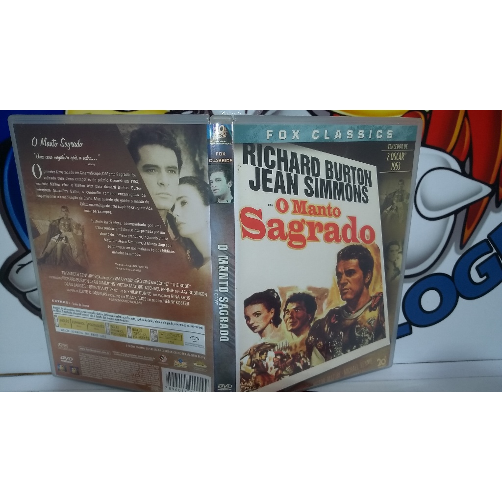 Dvd O Manto Sagrado Richard Burton Original