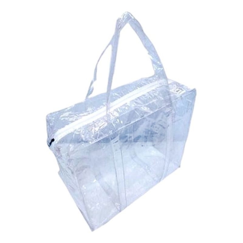 sacola bolsa de PVC transparente, dia a dia praia ou para presídio jumbo