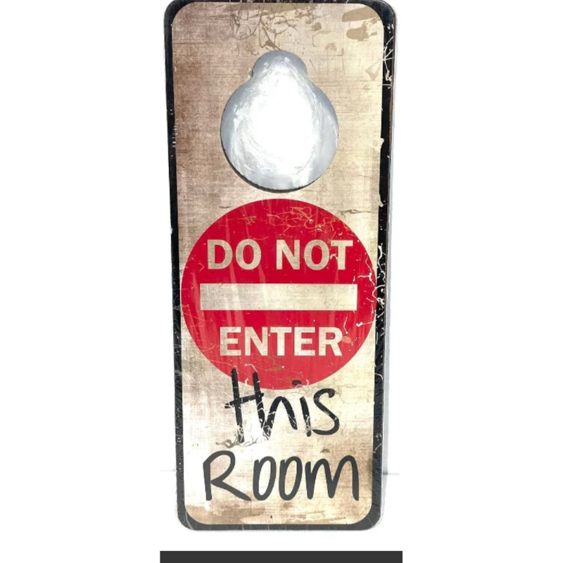 Placa Não Perturbe para Porta – Aviso de Maçaneta para Hotel, Escritório e Casa Do Not Enter