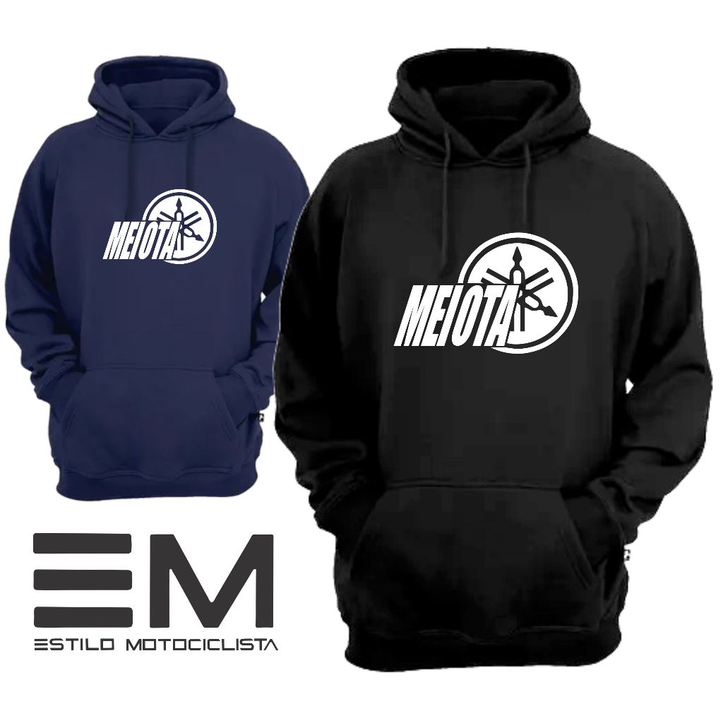 Blusa moletom XT660 Meiota Yamaha Moto casaco canguru com bolso e capuz masculino e feminino.