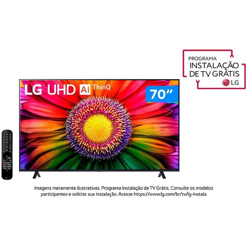 Smart TV 70” 4K LED LG 70UR8750PSA