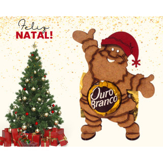 Kit com 10 Porta Bombom PAPAI NOEL Mdf 3mm - Porta Bombom Natal Natalino Lembrancinha Empresa Escola Enfeite de Árvore Guirlanda Papai Noel