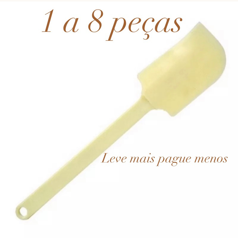 Espátula PÃO DURO Raspadora de Silicone Para Confeitaria e Chocolates// em Oferta na Shopee