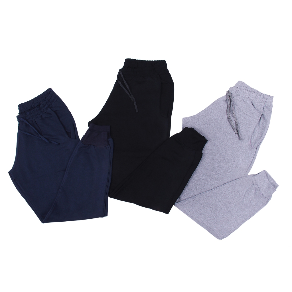 Kit 3 Calças Masculina Básica Confortável Academia Casual Com Amarração