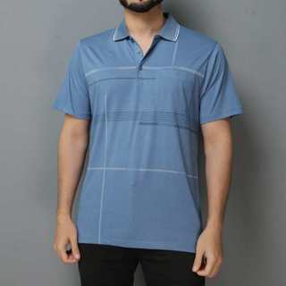 Camisa polo masculina verão 2023 com botão e elástico