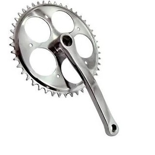 Pedivela Coroa Única de Bicicleta 46 Dentes de Aço preto para Central Ponta Quadrada em Oferta na Shopee