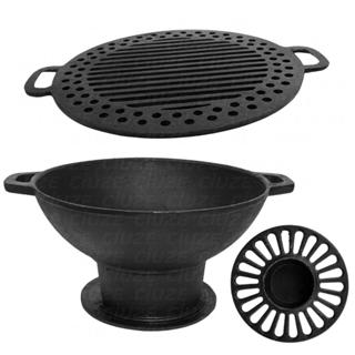 Gengiskan Ferro Redonda 5 - Chapa Grelha em Oferta na Shopee