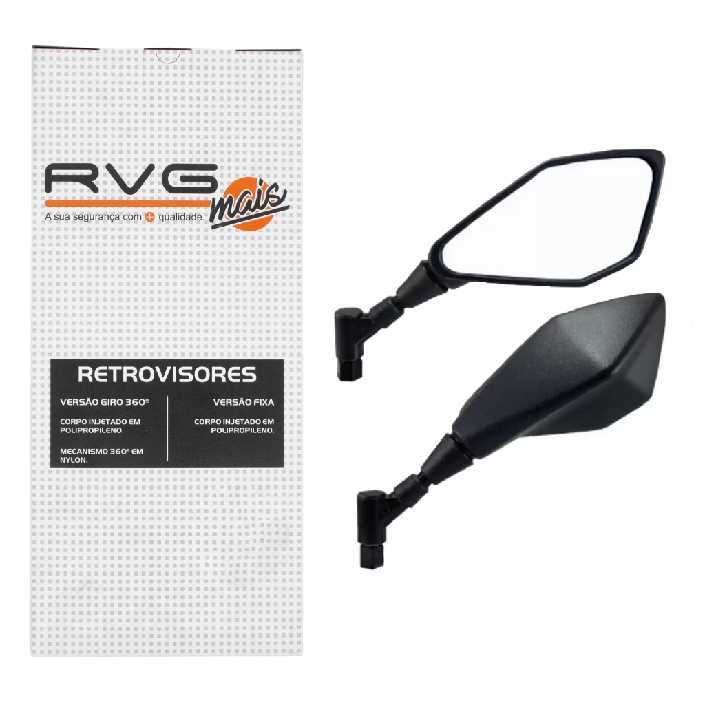 Par Retrovisor Gvs Z400 Titan 160 Titan 125 Cb 300 Bros 150 Start 160 Giro 360°
