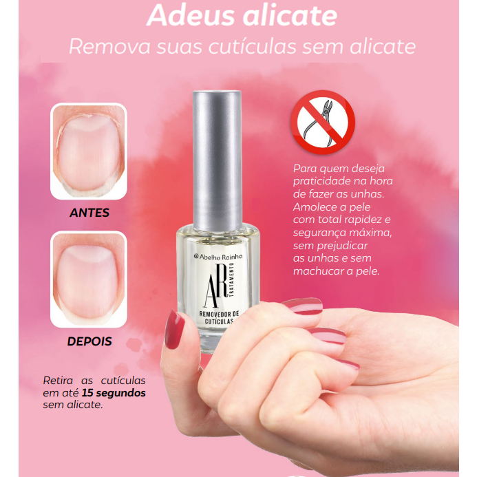 Removedor de Cutículas - Abelha Rainha 9ml em Oferta na Shopee