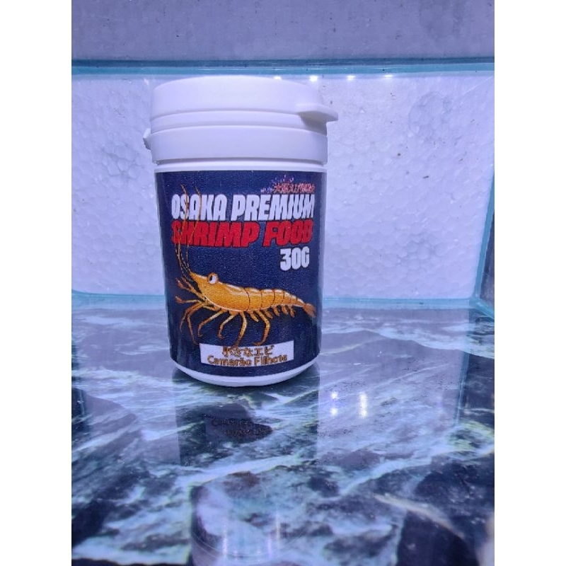 RAÇÃO PARA CAMARÃO OSAKA PREMIUM SHRIMP FOOD FILHOTES 30G