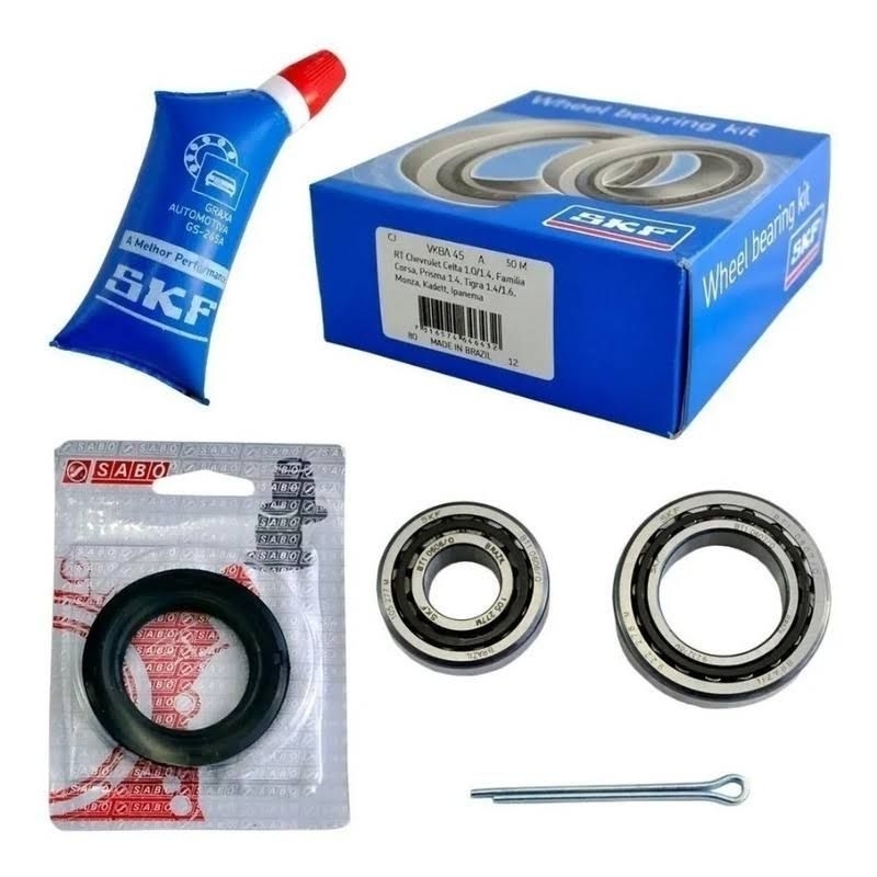 Par De Kit Rolamento Roda Traseira Fox 2007 2008 2009 2010 2011 2012 2013 2014 Original SKF Novo