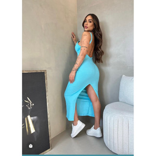 maria vestido midi costa aberta doce maria☀️🦋 vestido vestido canelado
