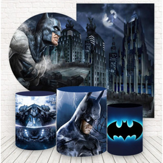 Kit 5 peças Capa Painel + Capa Retangular + Trio Cilindros para Festa Vários Temas 2