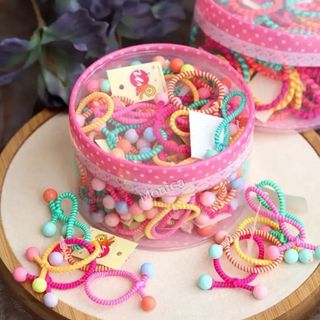 KiT 35 Elástico Rabico Para Cabelo PRINCESA INFANTIL