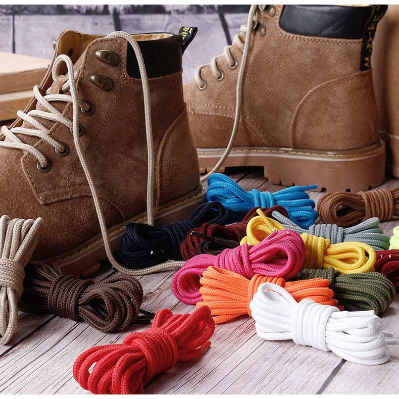 Cadarço 1,80m 180cm redondo roliço coturno cano alto militar exercito moda reforçado