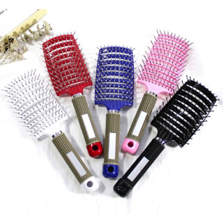 Escova Raquete Vazada Profissional Curva. em Oferta na Shopee