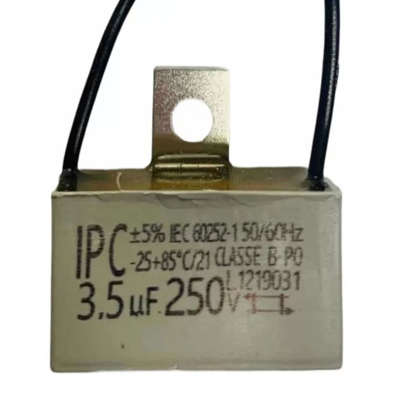 Capacitor 3,5uf P/ Ventilador - Mondial-arno-britânia-mallory Bivolt Universal..