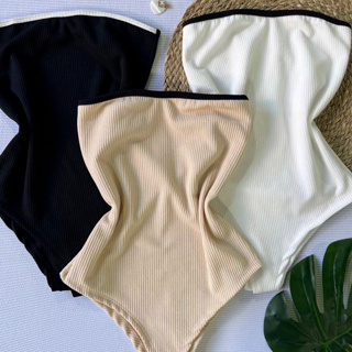 Kit 3 Body Tomara que Caia Bicolor Moda Tendência Verão 2024 Promoção em Oferta na Shopee