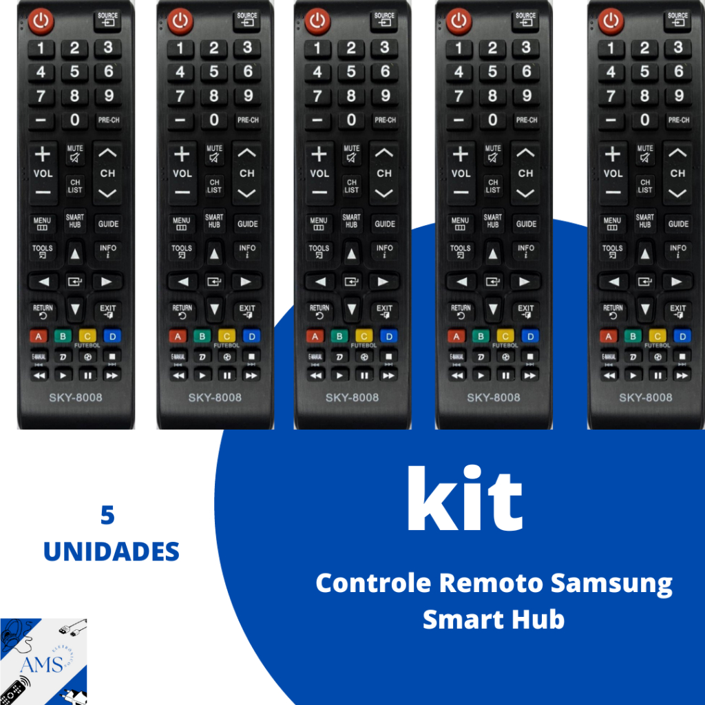 KIT CONTROLE REMOTO SAMSUNG SMART HUB