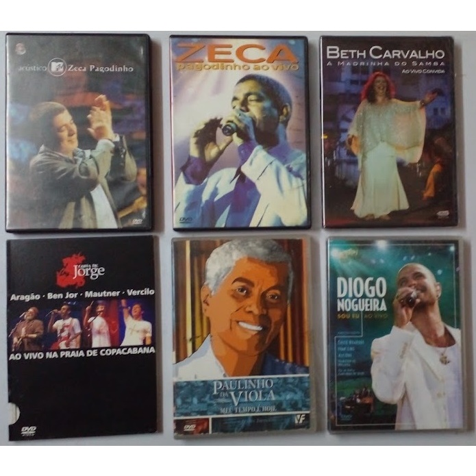 DVD ZecaPagodinho Beth Carvalho Coisa de Jorge Paulinho Da Viola Diogo Nogueira Original Gravadora Á Escolha