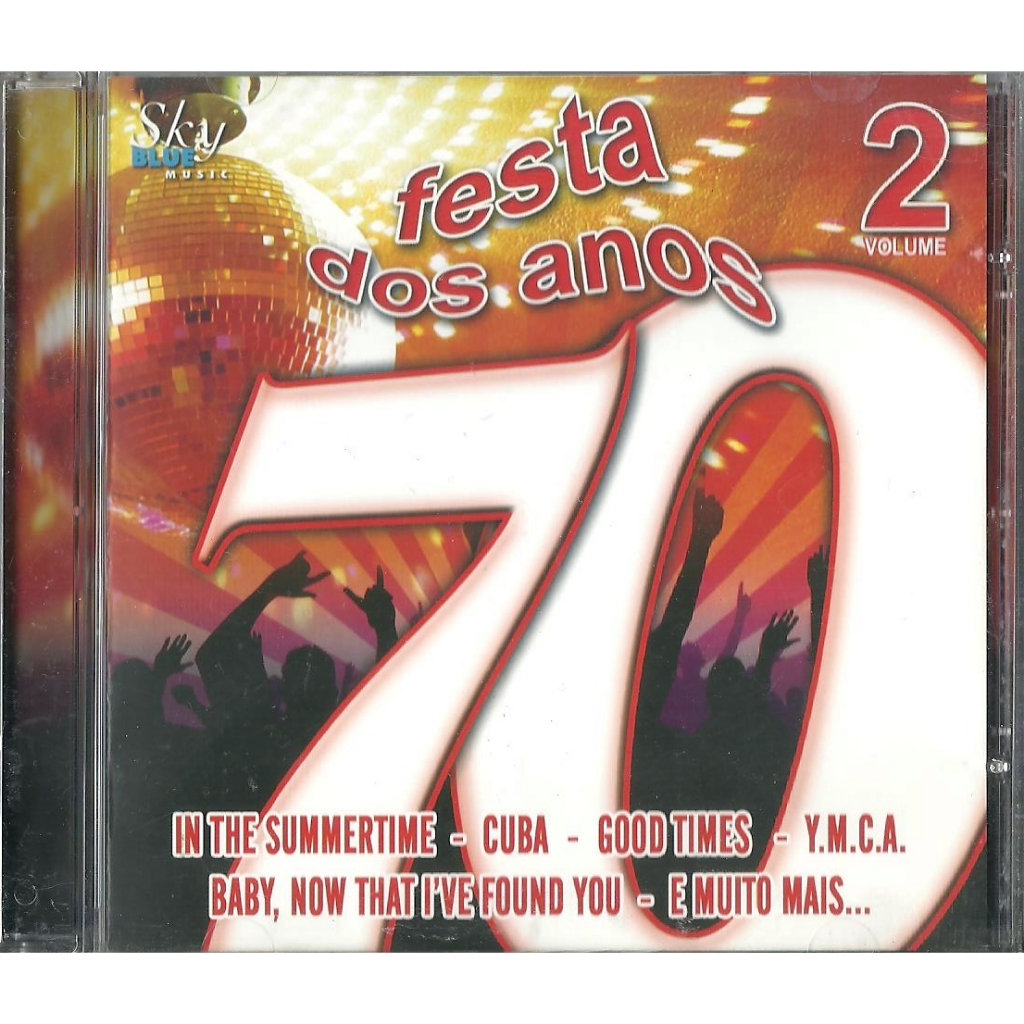 CD Original: Festa Dos Anos 70 - Volume 2 (Kool & the Gang, Gibson Brothers, The Gap Band, Mungo Jerry, Tilt, The Trammps, The Foundations, The 3 Degrees, Graceland, Buffalo's Crew, Baby Charly, Jigsaw﻿, David Garrick, Chassmirr, Disco, Dance Music)