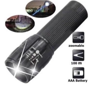Lanterna Tatica Led Q3 Com Zoom Com Pilha 3 Modos para Acampamentos/Esportes C30 1106 6173
