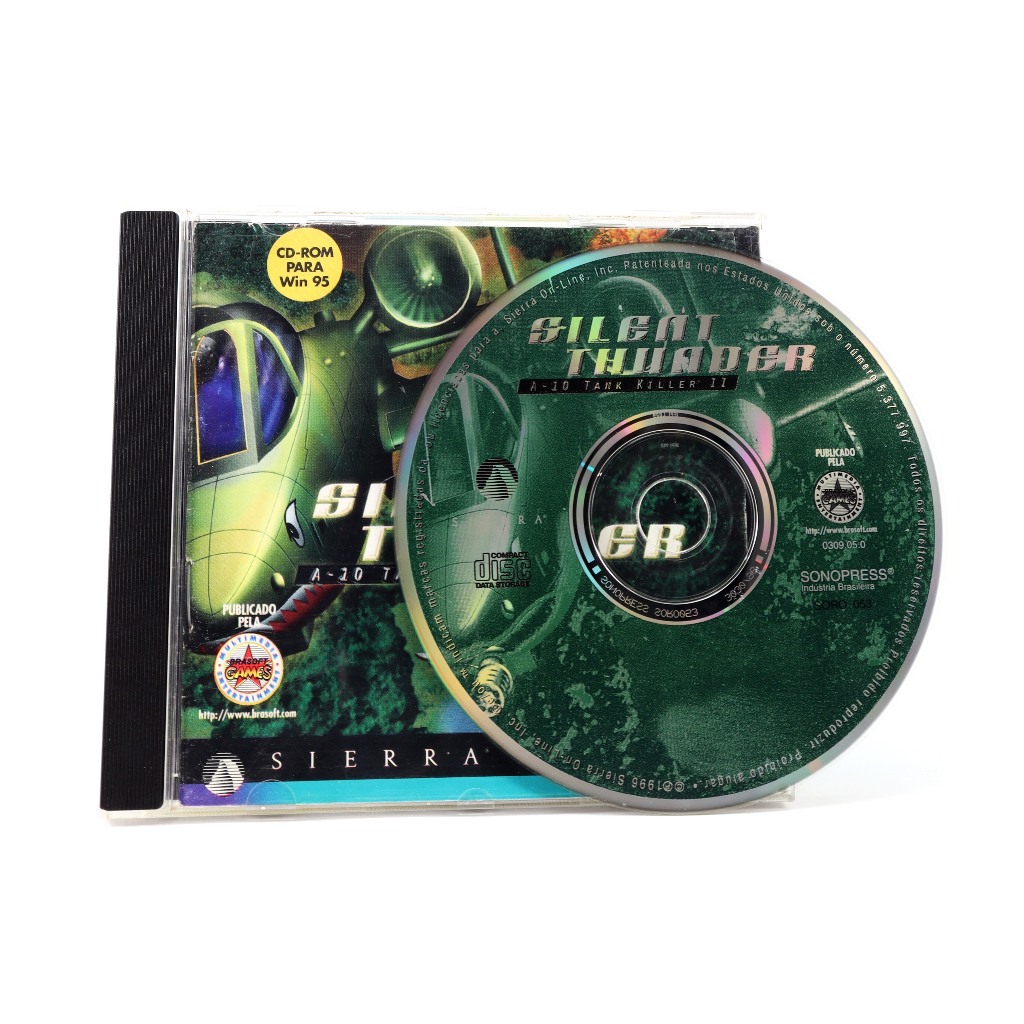 Jogo PC Silent Thunder: A-10 Tank Killer 2 / Jogo De Simulação De Voo CD Original