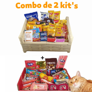 Revenda Cestas Café da Manhã e Chocolate Kit 52 Itens Presentes em Oferta na Shopee