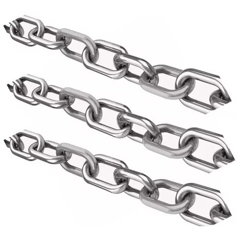 Corrente Elo Curto Soldada 5,0mm (3/16") Galvanizada - Selecione a quantidade de metros