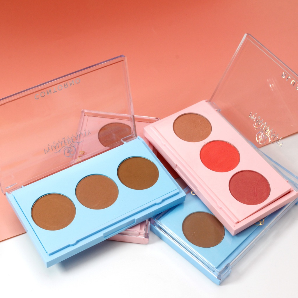 Blush Contorno Trio Paleta de 3 CORES PhálleBeauty PH03201A1