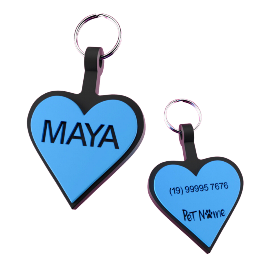 Placas De Identificação Pet Em Borracha Pet Name em Oferta na Shopee