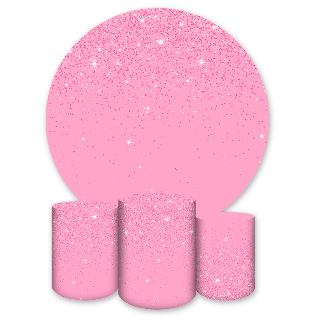 Painel Redondo E Capas De Cilindro Sublimados Diversos Tema Glitter (EFEITO GLITTER FEITO EM SUBLIMAÇÃO) em Oferta na Shopee