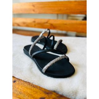 Sandália Papete Birken Juliette Tira Glitter em Z envio imediato 2024