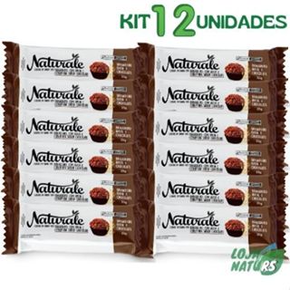 KIT Barra de Cereais Brigadeiro, Aveia e Chocolate - 12 Unidades de 25g - Naturale