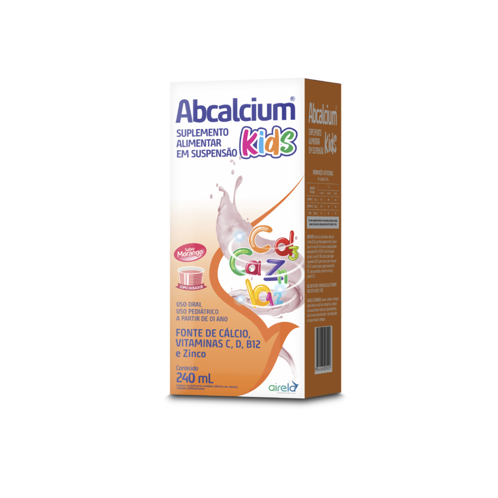 Abcalcium Kids B12 Cálcio + Vitaminas D + B12 240 Ml Airela