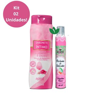 Kit 2 Unidades APINIL (1 Sabonete Íntimo ALGODÃO DOCE + 1 Perfume de Calcinha ALGODÃO DOCE)