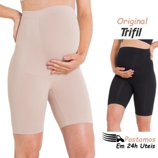 Bermuda Short Cintura Alta Original Trifil Maternidade Para Gestante Gravida Sem Costura 5211 em Oferta na Shopee