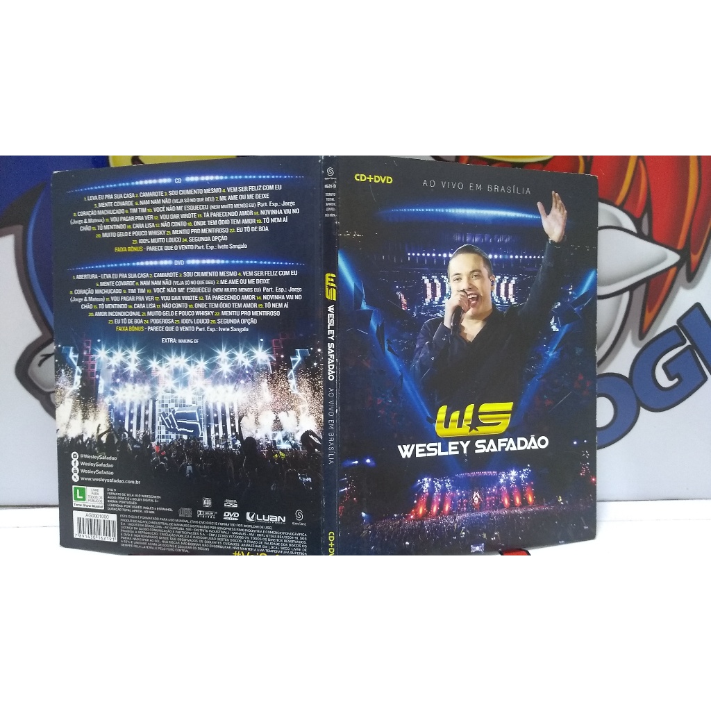 DVD Wesley Safadão Ao Vivo em Brasília Som Livre