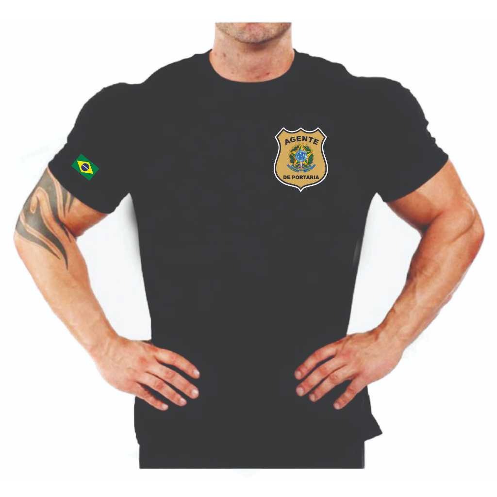 CAMISETA AGENTE DE PORTARIA SEGURANÇA CONTROLE ACESSO PREDIO CONDOMINIO
