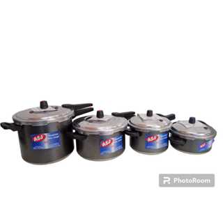 PANELA DE PRESSÃO FECHAMENTO EXTERNO PRETA CRAKEADA 3/4,5/7 OU 10 L ASJ + ENVIO RÁPIDO E SEGURO