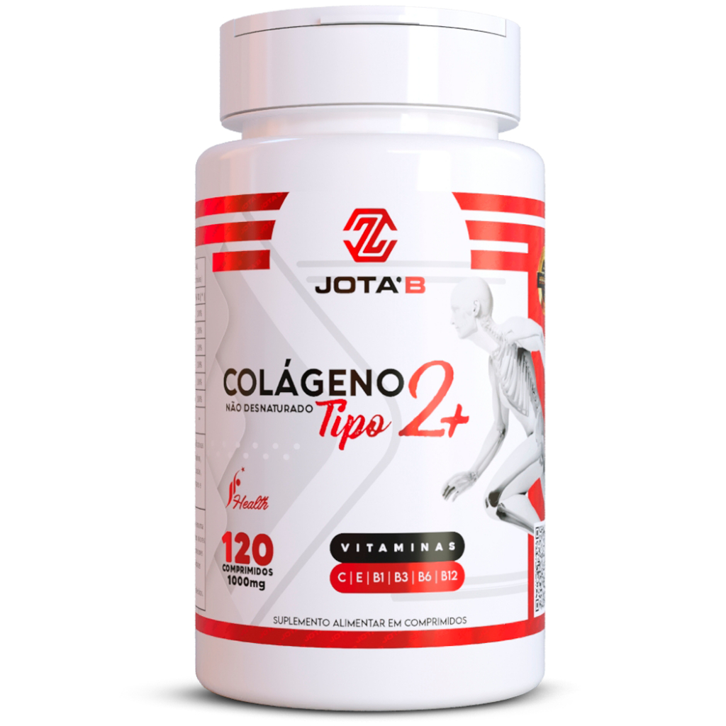 Colágeno Tipo 2 Com Vitamina C, Vitamina E, Vitamina B1, Vitamina B3, Vitamina B6, Vitamina B12