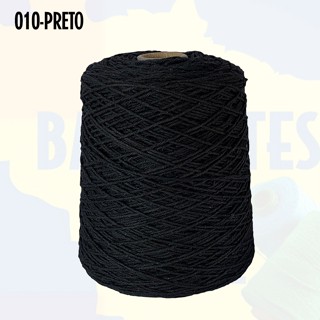 Linha de Barbante para Crochê / Tricô Fio 6 e 8 500g 585mt Preto