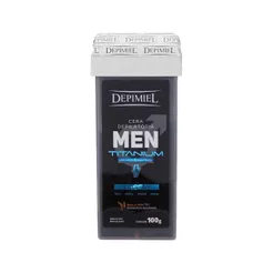 Cera Depilatória Roll On Depimiel Men Powerfull Refil 100G