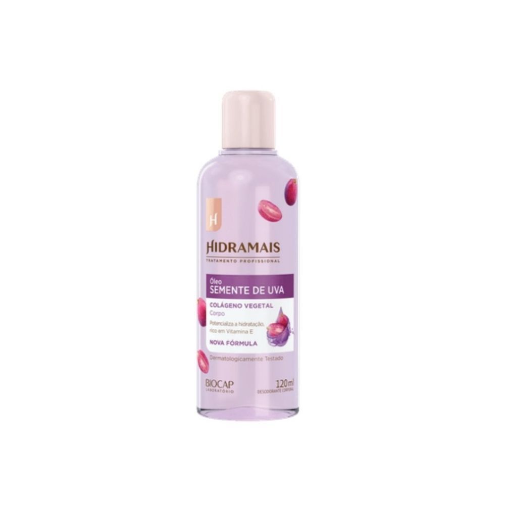 Óleo Corporal Hidramais Semente Uva e Colágeno 120ml - Beauty