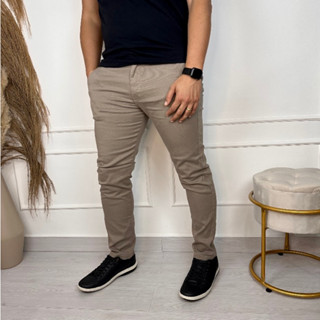 Calça de SARJA Masculina Slim Casual Tradicional FIT com Elastano Bolso Embutido Skinny