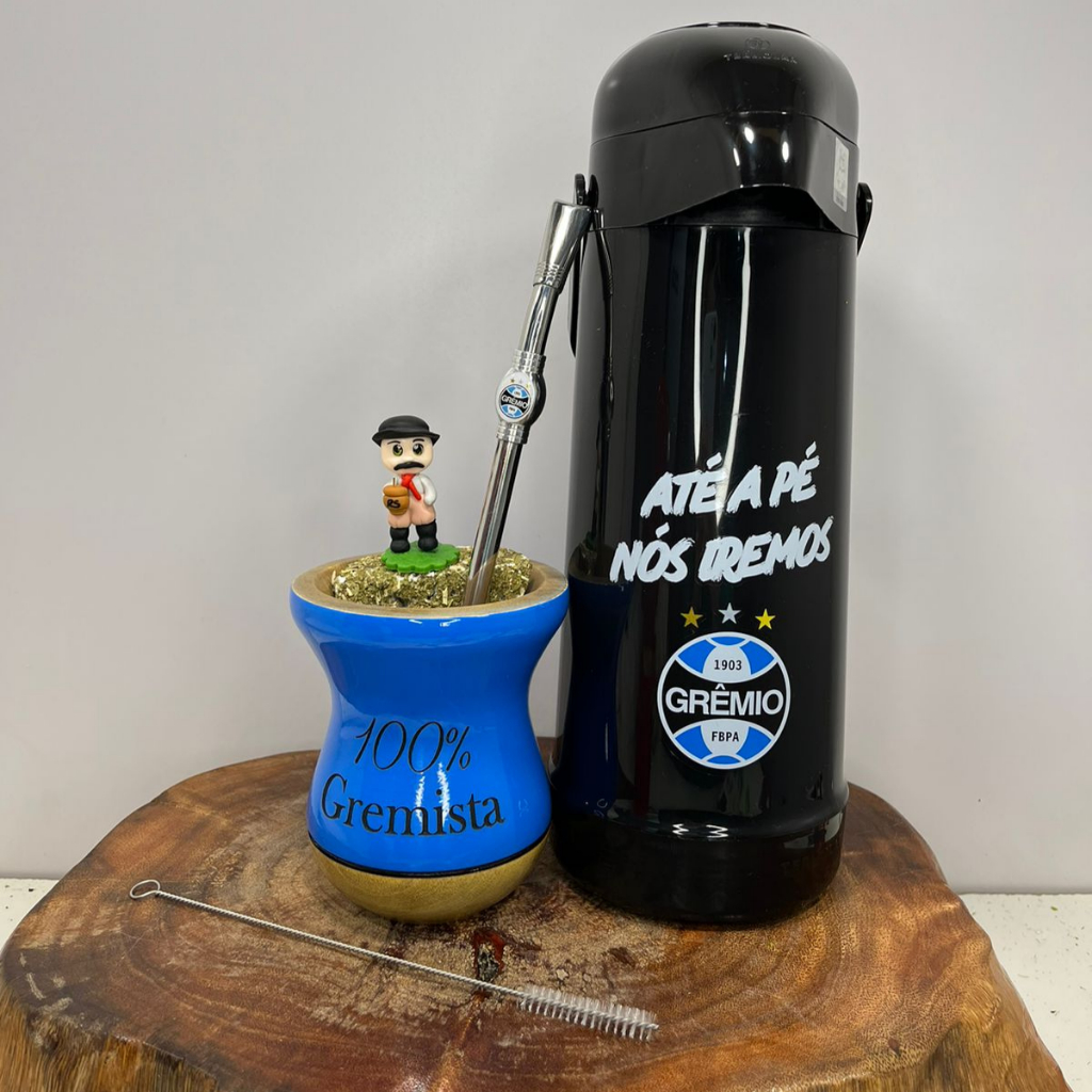 Kit Chimarrão Time Grêmio 4 Peças Licenciado Original