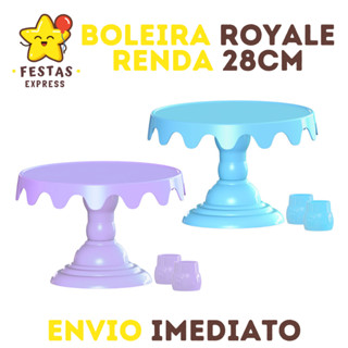 Boleira Royale Renda 28cm (+26 Cores)