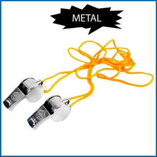 Apito Arbitro Juiz Metal Sport Dimensão 4cm e Cordinha Ideal para Jogos Recreações e Treinamentos