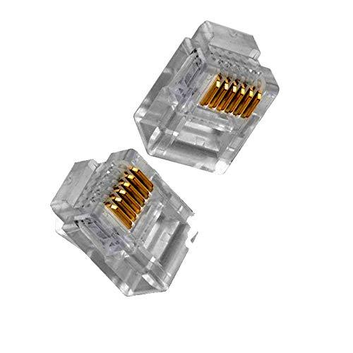 Conector Rj11 4 Vias 6x4 c/ 10 Unidades